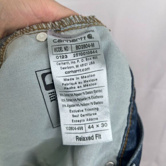 Carhartt Rugged Flex Relaxed Fit 5 Pocket Jean Size 44/29 - Picture 7 of 9